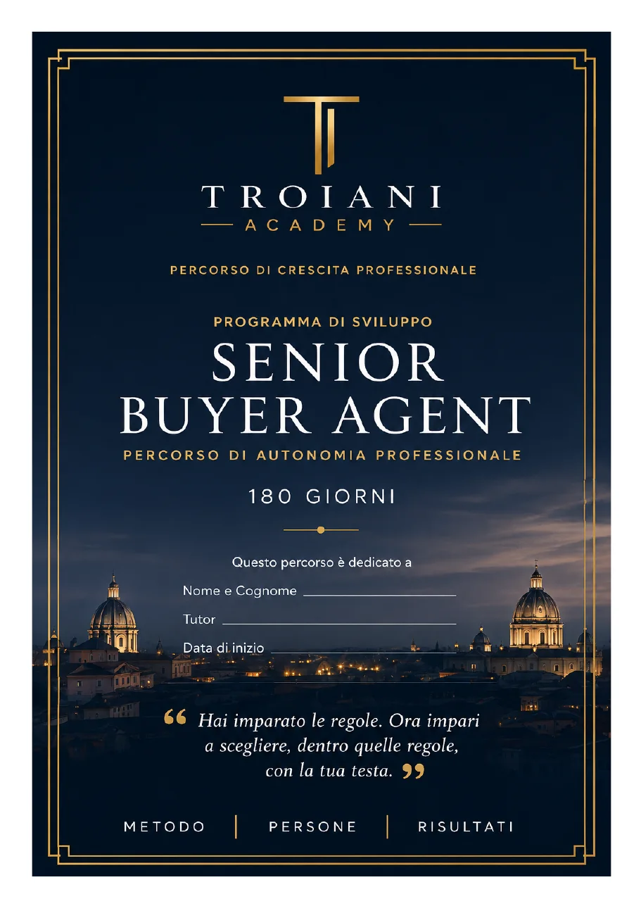 Manuale Senior Buyer Agent
